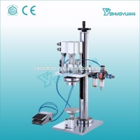 Shangyu guangzhou manufacture pneumatic perfume crimping machine bottle capping machine