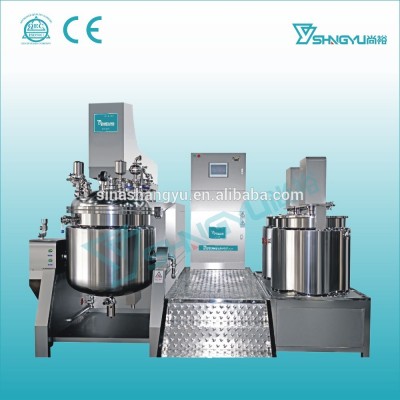 2016 China supplier professional factory vacuum emulsifying stainless steel electric heating cosmetic mixer machine