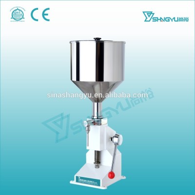 China Waimaotong Guangzhou supplier manual 5-50ml volume liquid soap and detergent filling machine